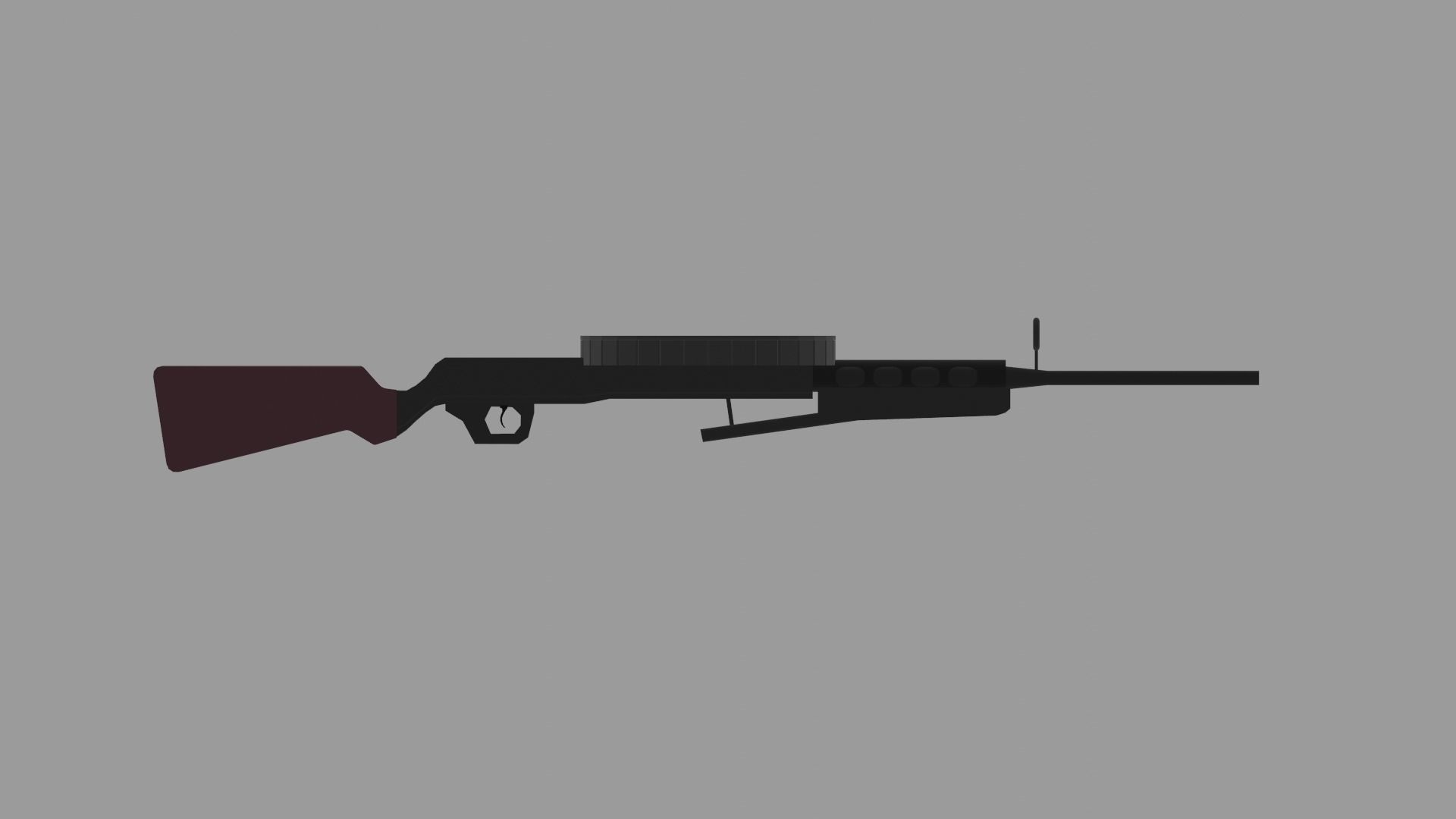 DP-28 With Individual Part Low-poly 3D model_1
