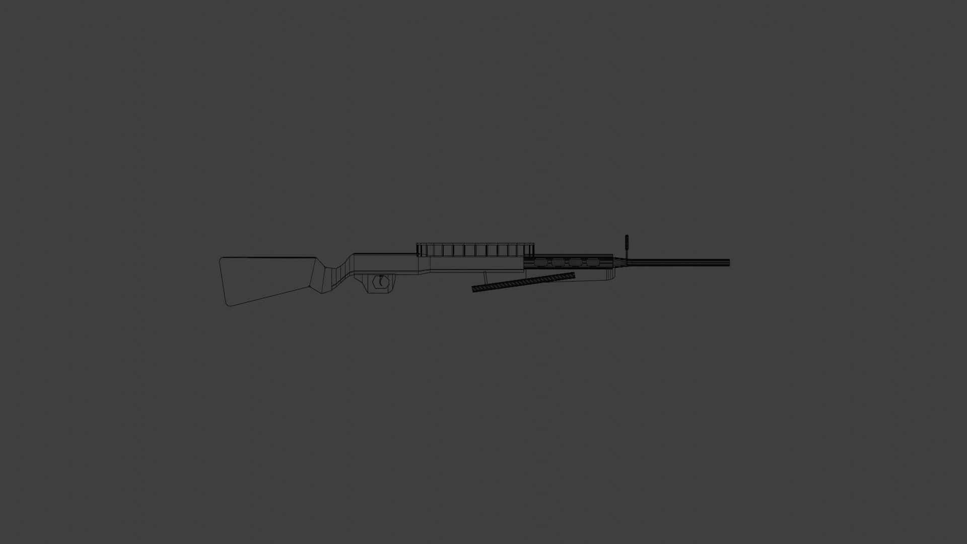 DP-28 With Individual Part Low-poly 3D model_7