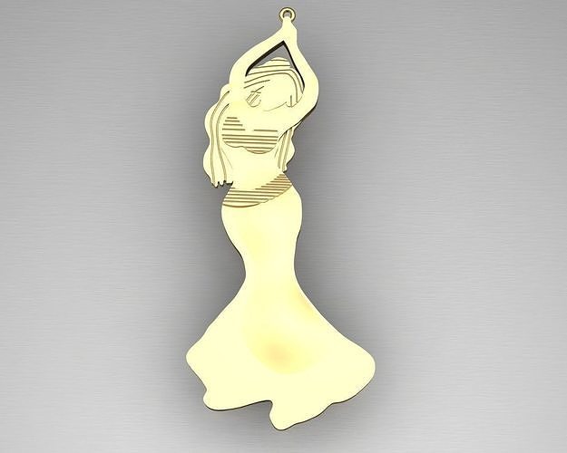 Belly Dancer Pendant Jewelry Luxury - 2021  3D print model