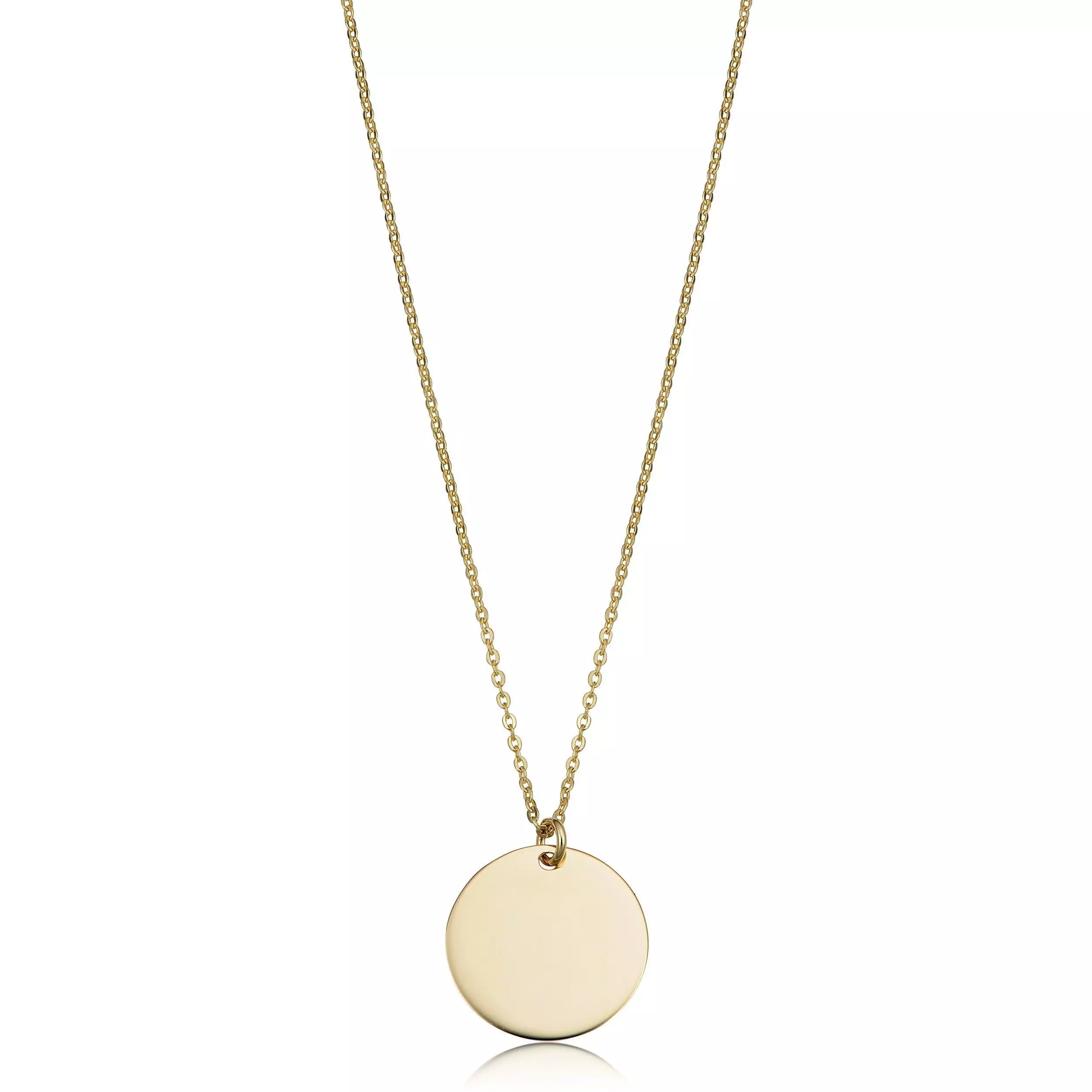 High Polish Round Disc Adjustable Necklace 3D print model 3D print model_0