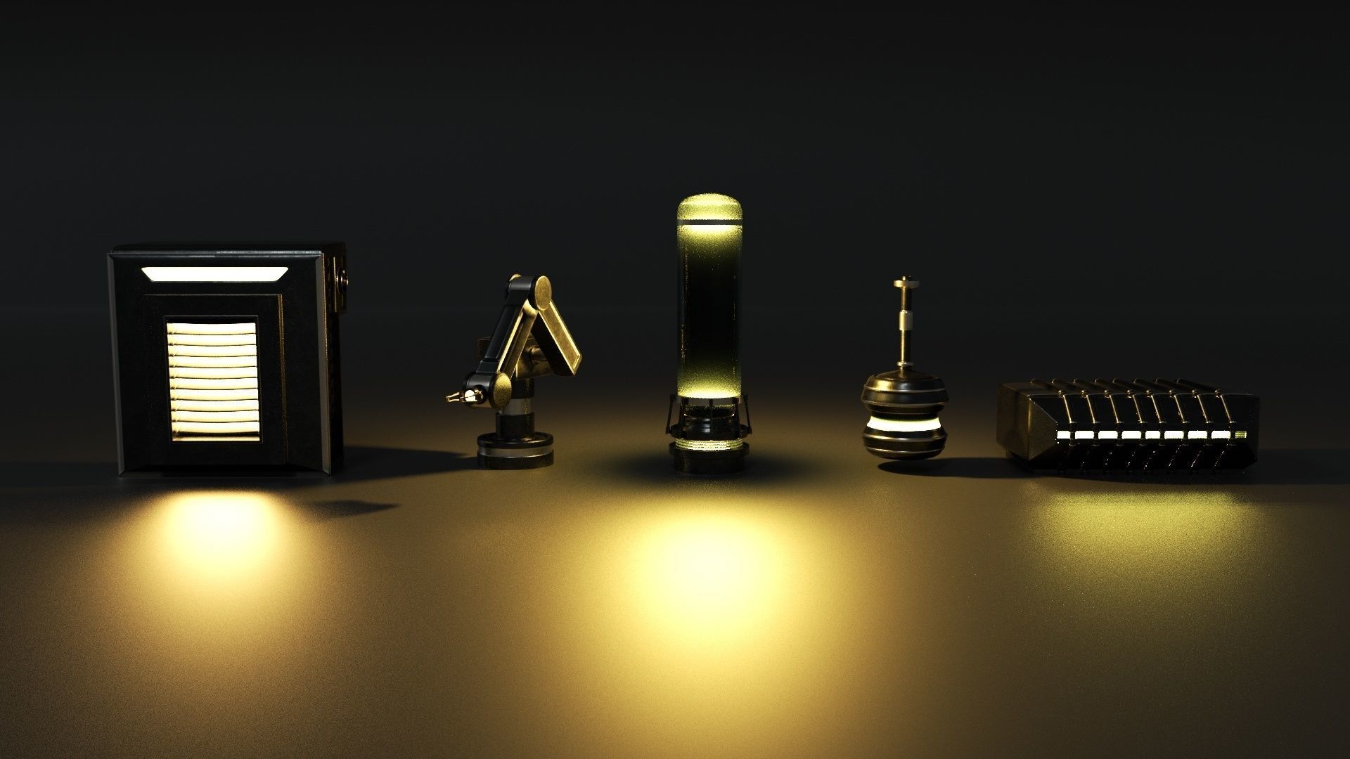 Sci-Fi Asset Pack 3D model_14