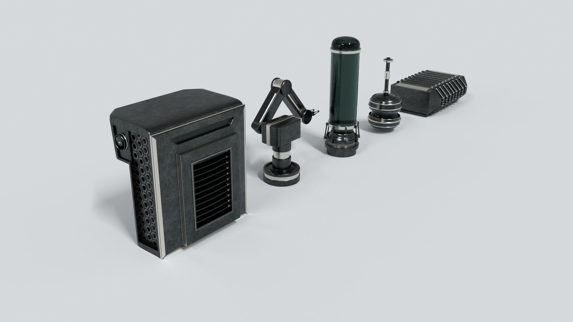 Sci-Fi Asset Pack 3D model_1