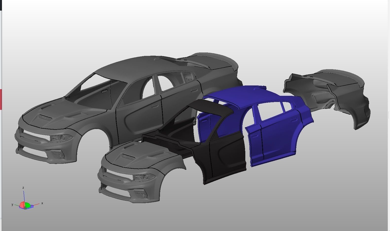 Dodge Charger SRT 2021 3D print model_11