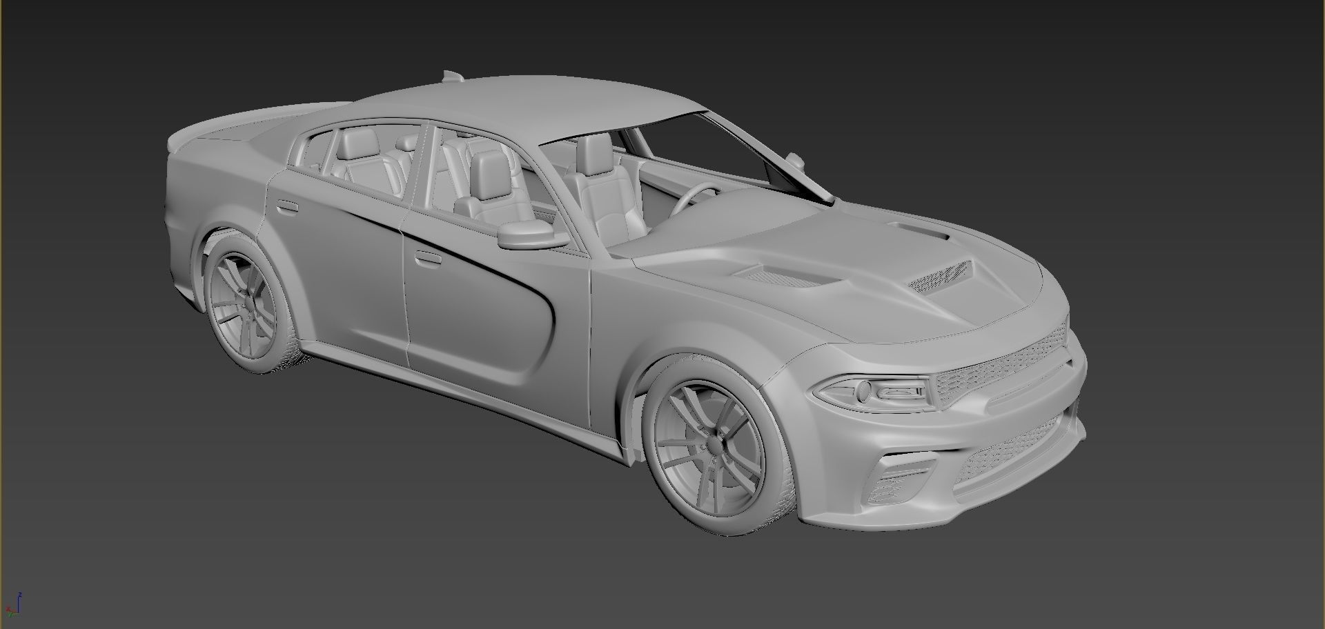 Dodge Charger SRT 2021 3D print model_6