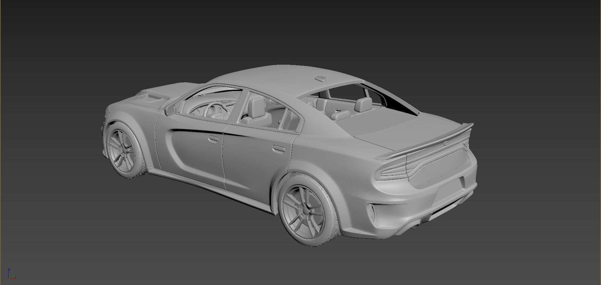 Dodge Charger SRT 2021 3D print model_4