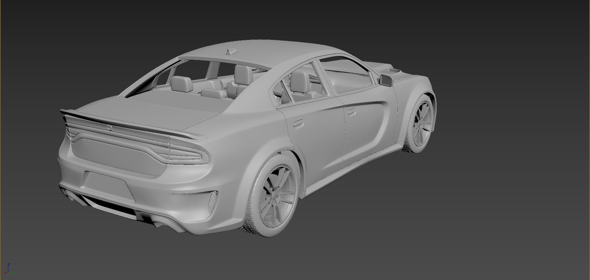 Dodge Charger SRT 2021 3D print model_5