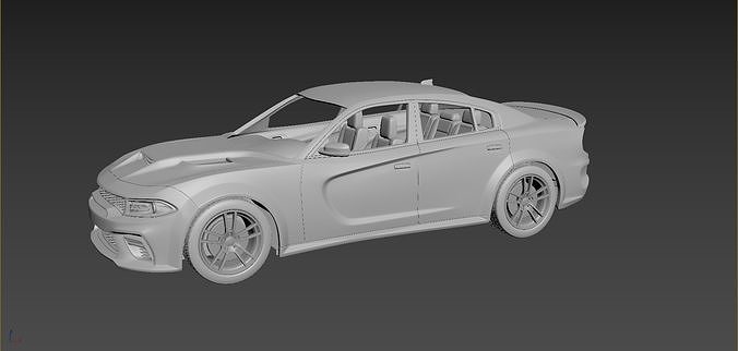 Dodge Charger SRT 2021 3D print model 4