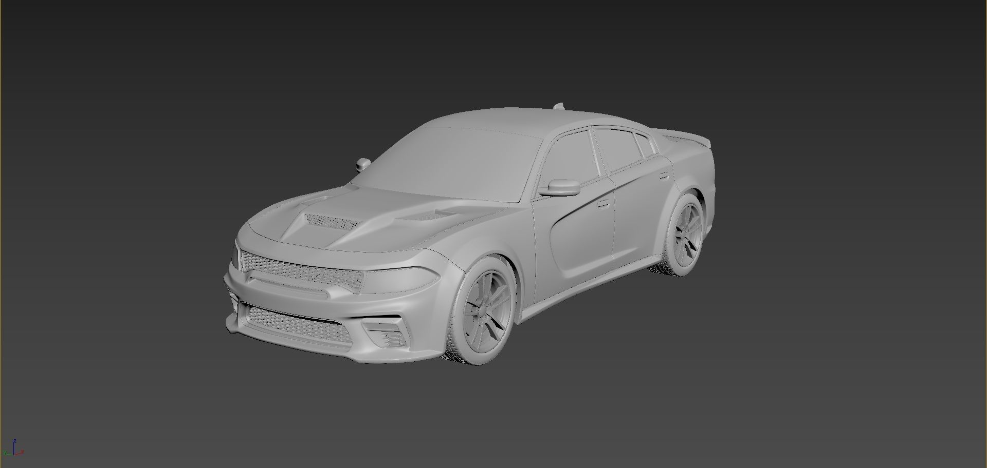 Dodge Charger SRT 2021 3D print model_2