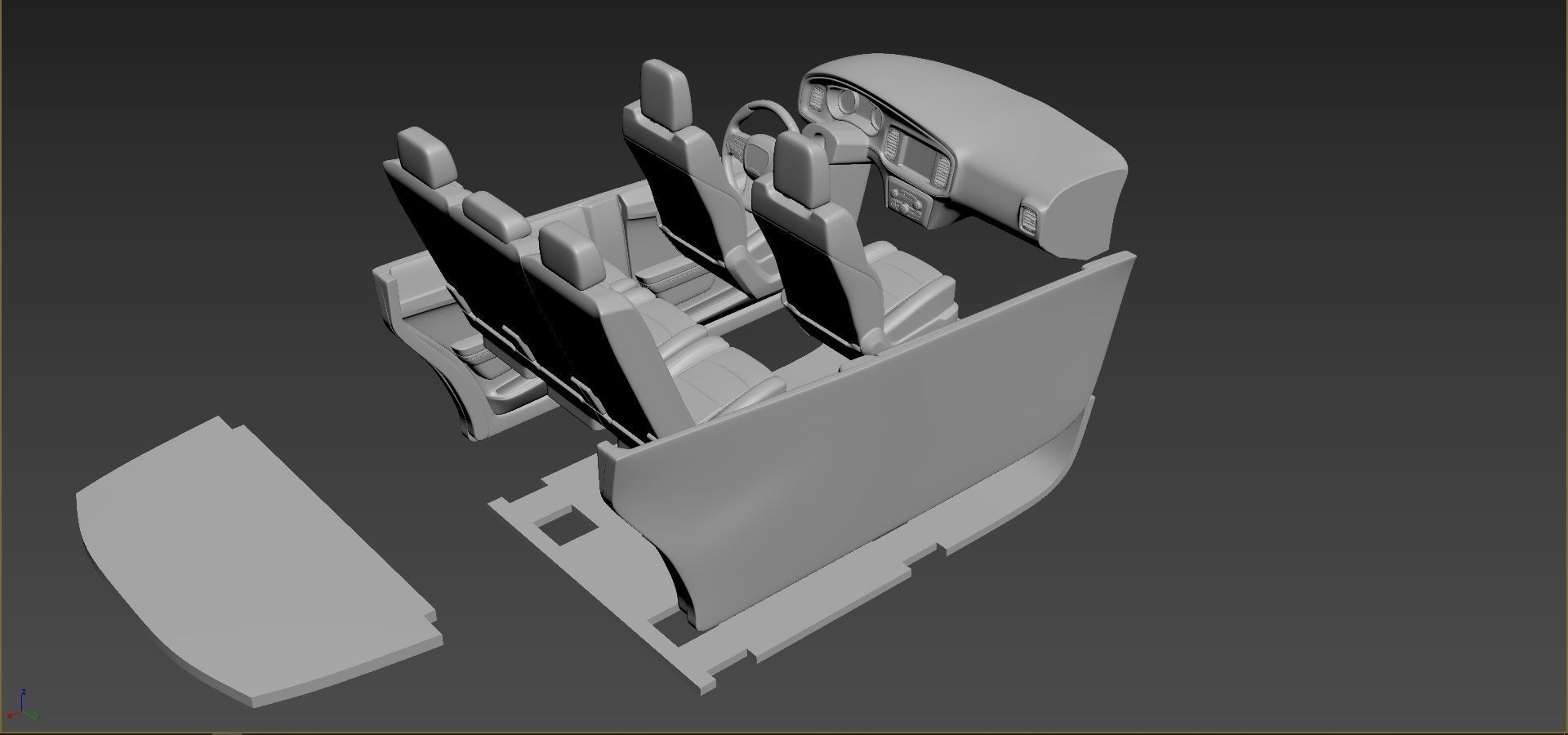 Dodge Charger SRT 2021 3D print model_8