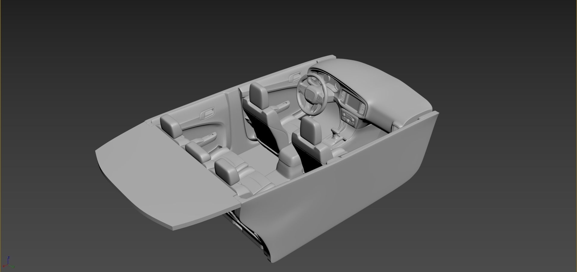 Dodge Charger SRT 2021 3D print model_7