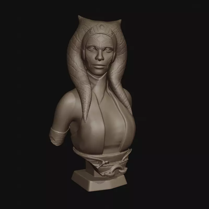 Ahsoka Tano bust 3D Model for printing 3D print model_0