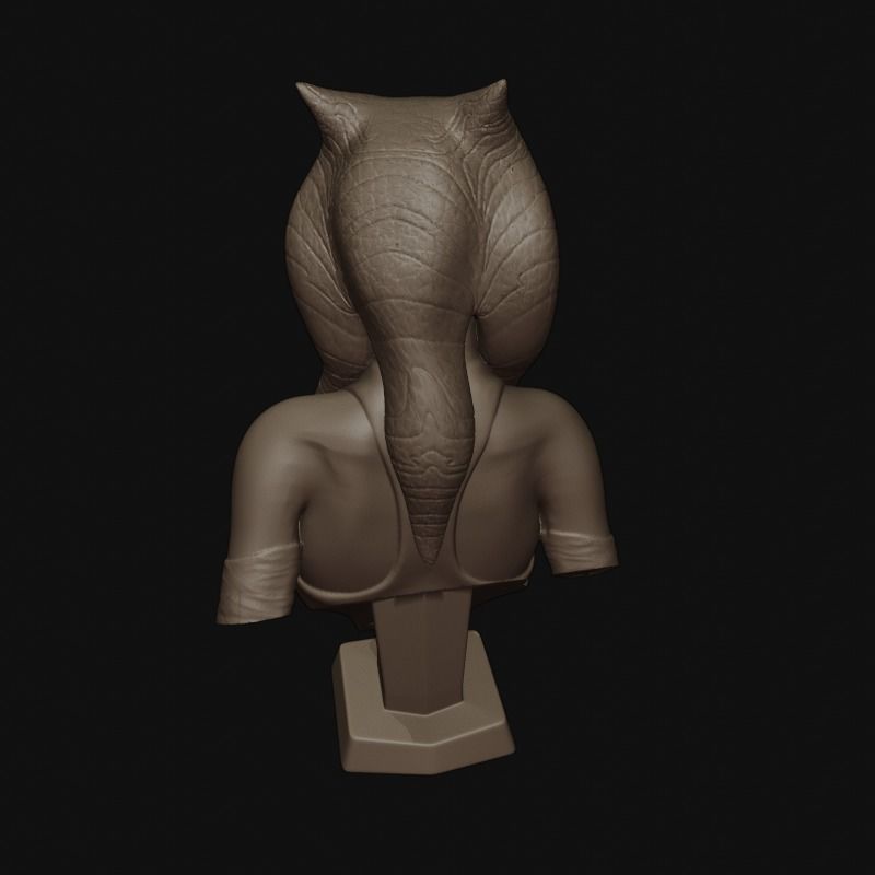 Ahsoka Tano bust 3D Model for printing 3D print model_2