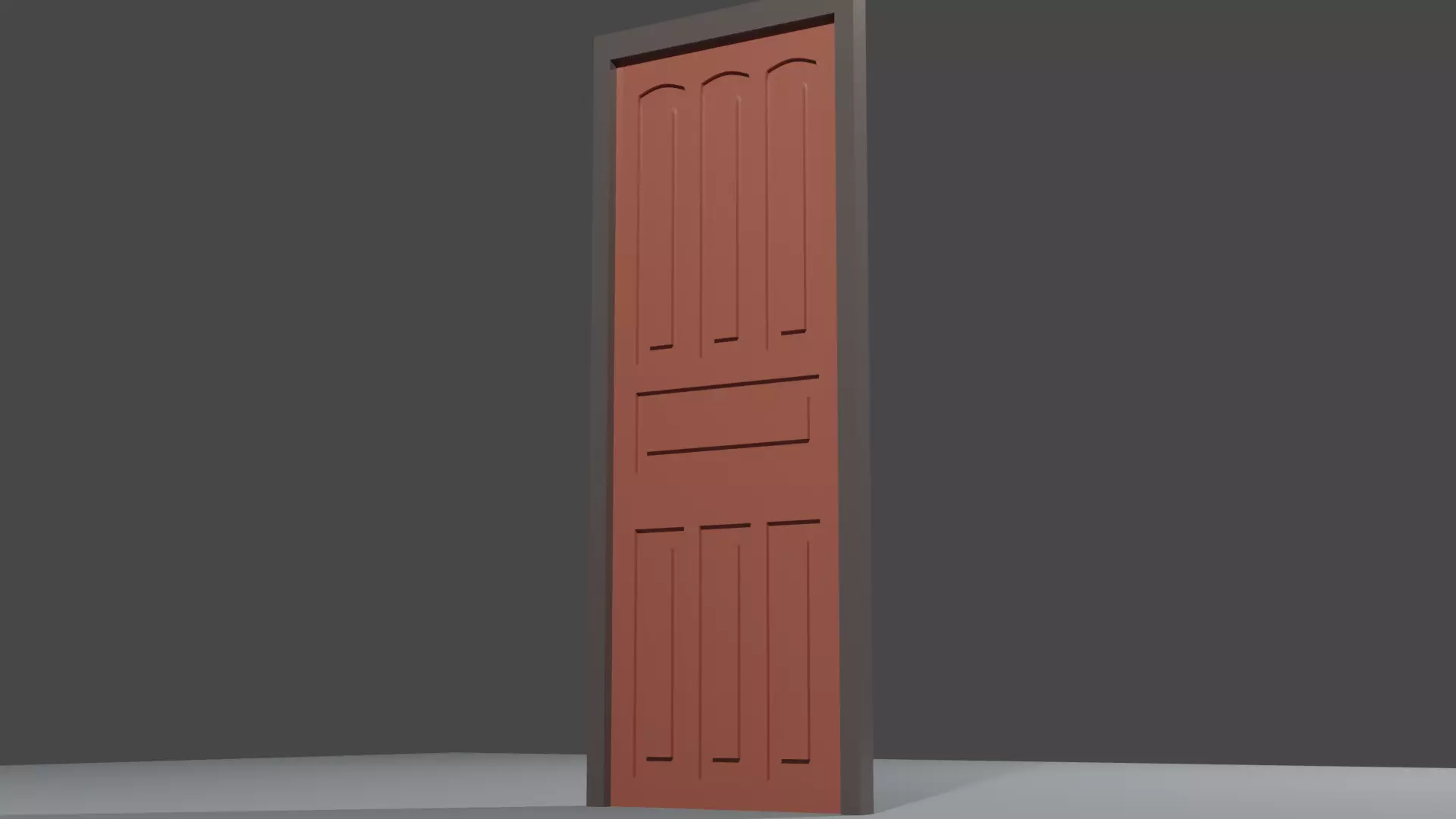 Simple Door Free 3D model