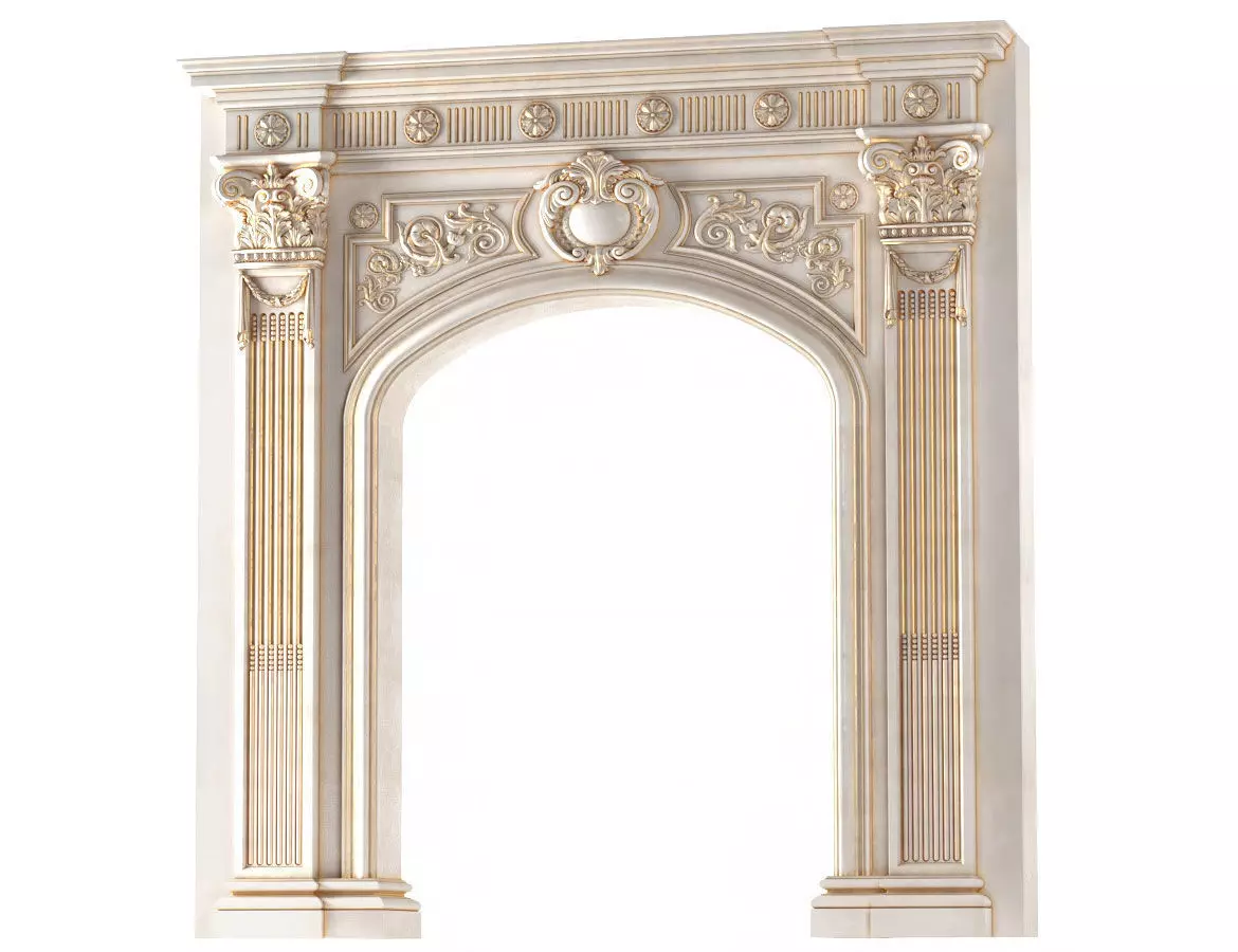 Arched doorway Arch in classic style 3D model_0