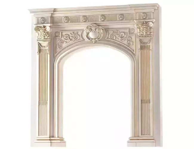 Arched doorway Arch in classic style 3D model