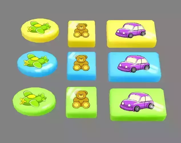 Cartoon stationery - Erasers