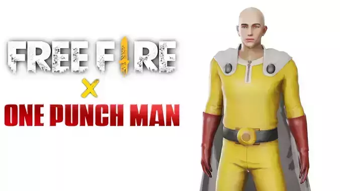 One Punch Man - Garena Free Fire 3d Model Download - Blender