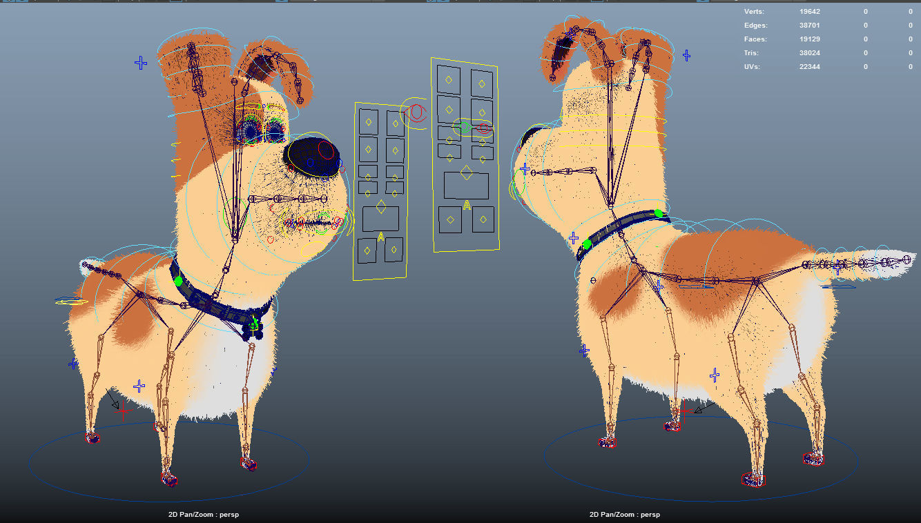 Cartoon Dog Rigged 3D model_17