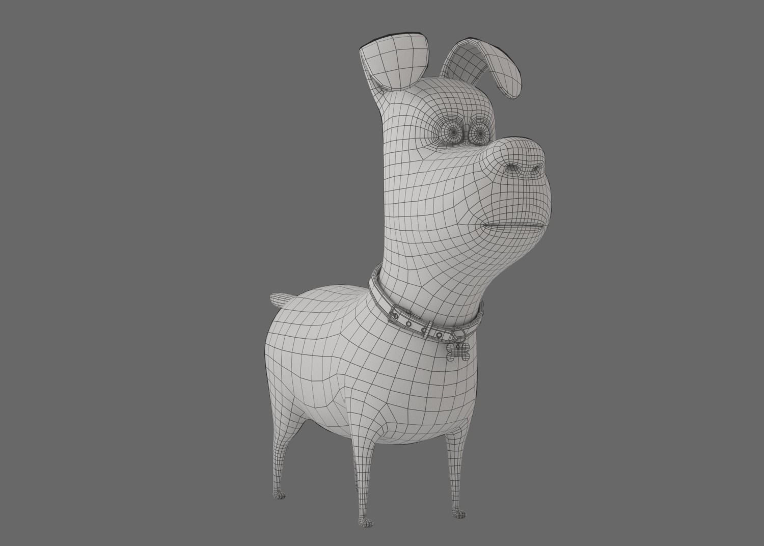 Cartoon Dog Rigged 3D model_15
