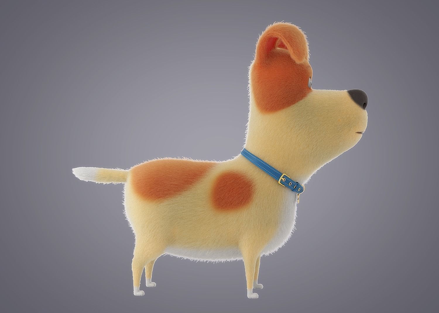 Cartoon Dog Rigged 3D model_7