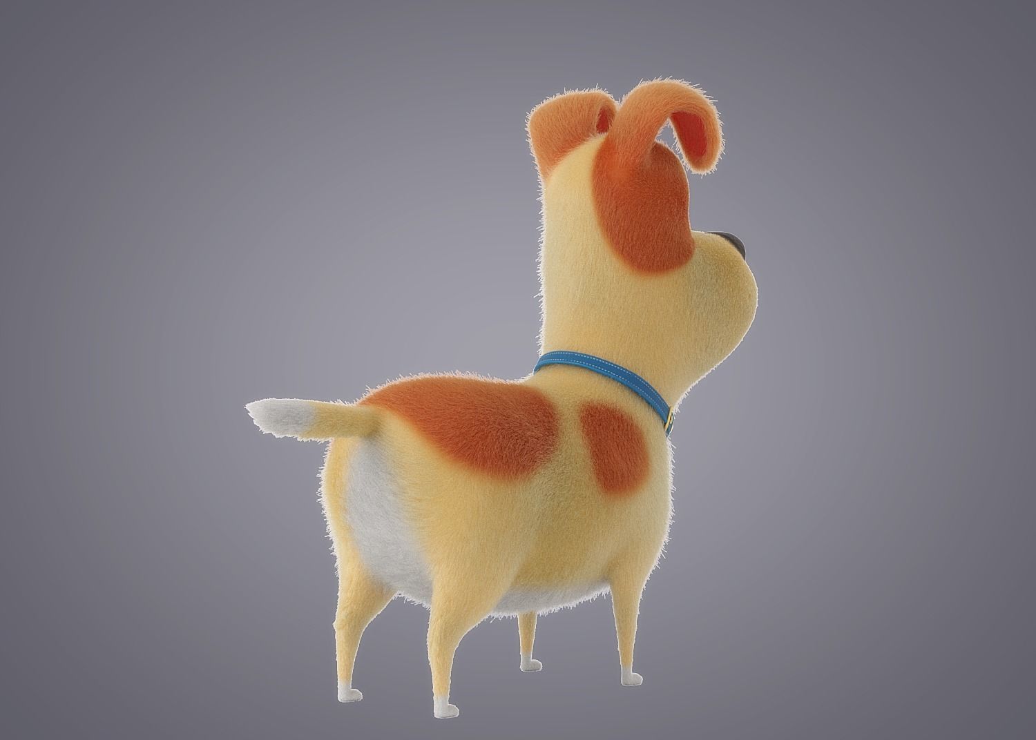 Cartoon Dog Rigged 3D model_10