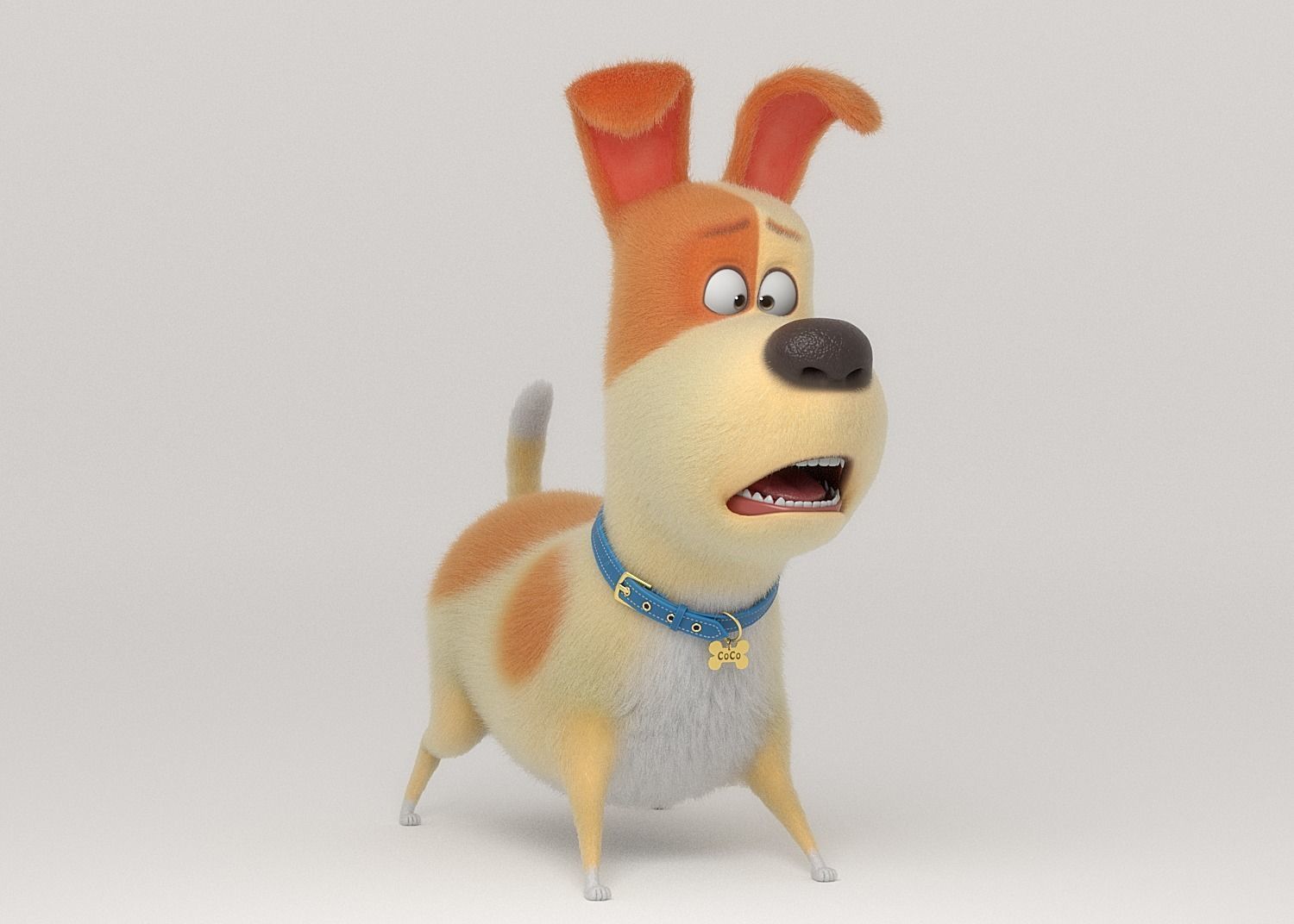 Cartoon Dog Rigged 3D model_6