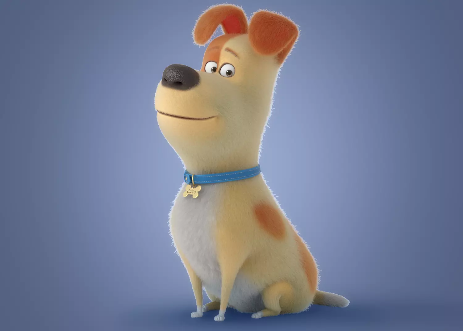 Cartoon Dog Rigged 3D model_0