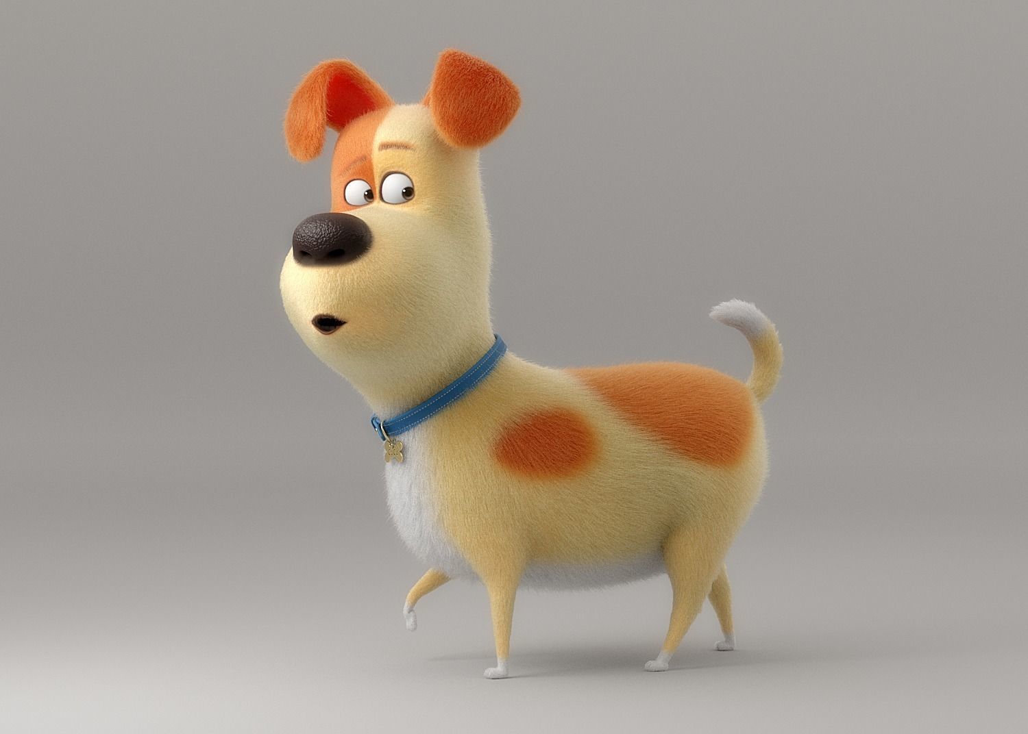 Cartoon Dog Rigged 3D model_4