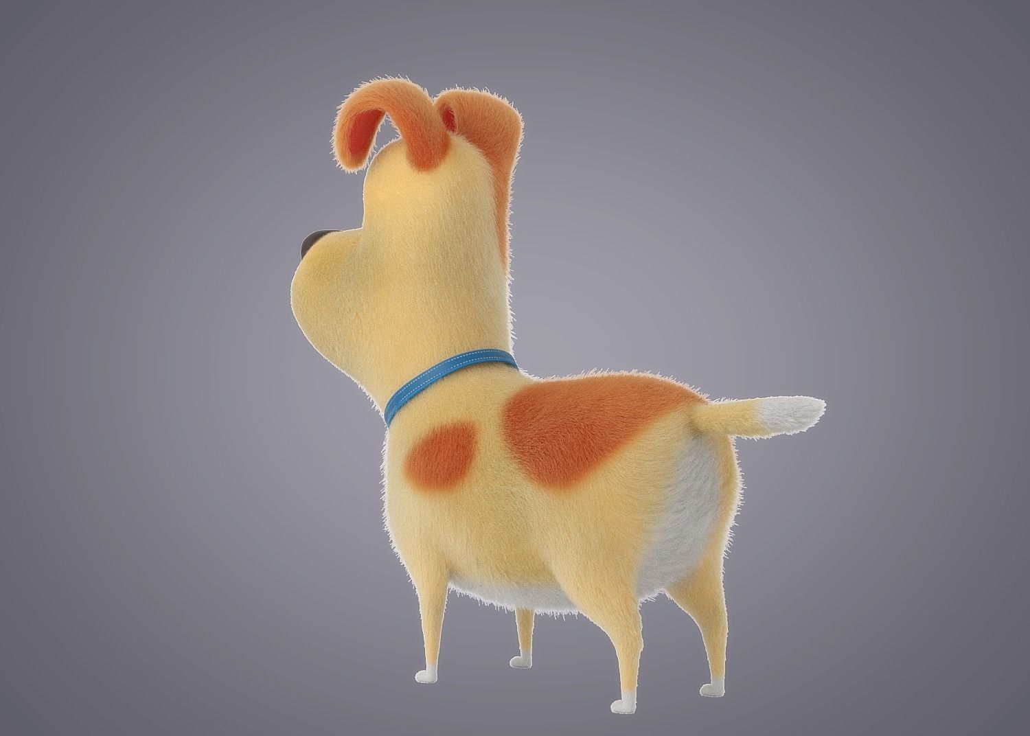 Cartoon Dog Rigged 3D model_8