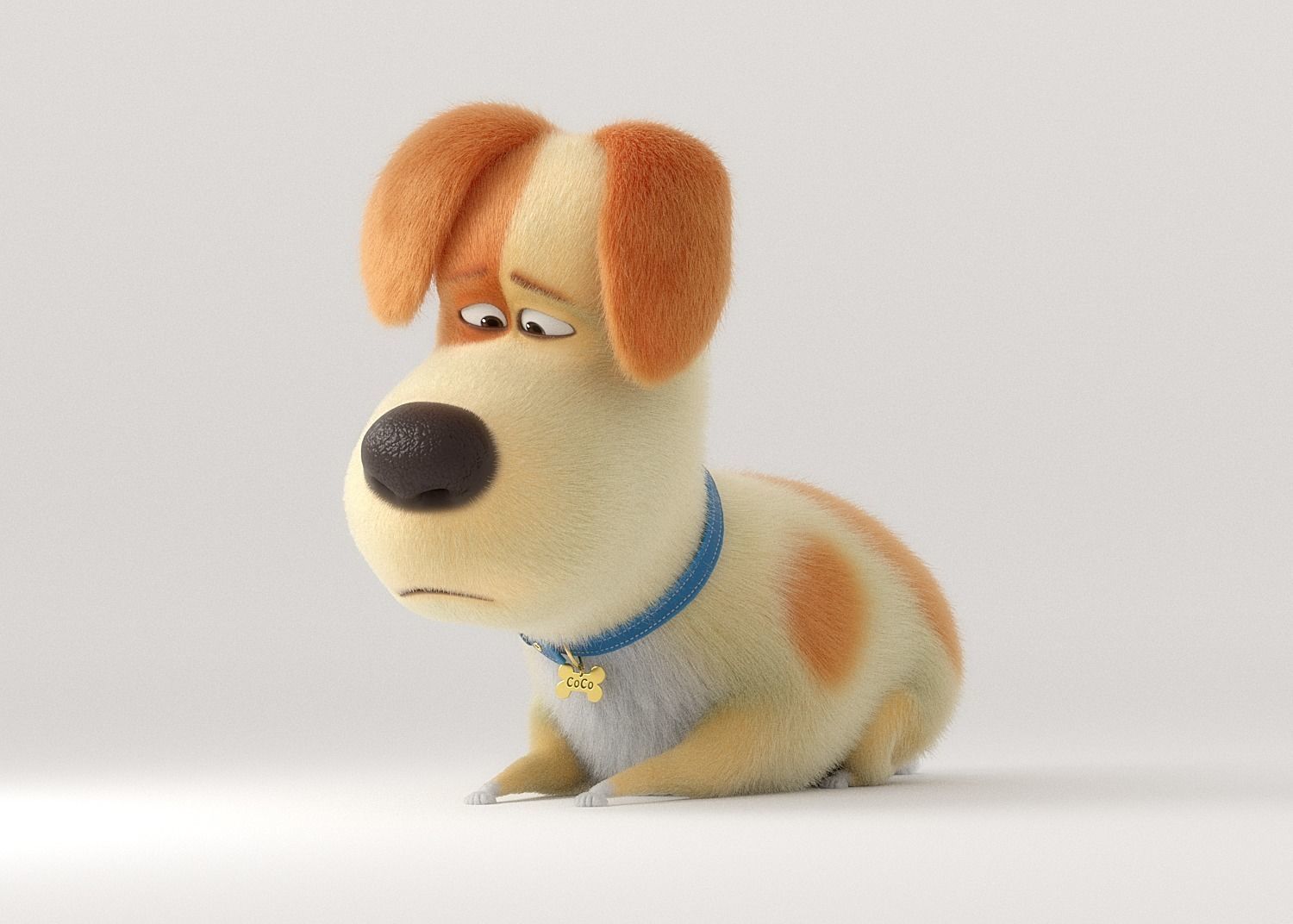 Cartoon Dog Rigged 3D model_5
