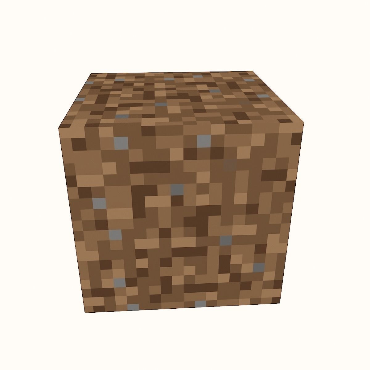 MINECRAFT DIRT MODEL LOW-POLY 3D MODEL Low-poly 3D model_5