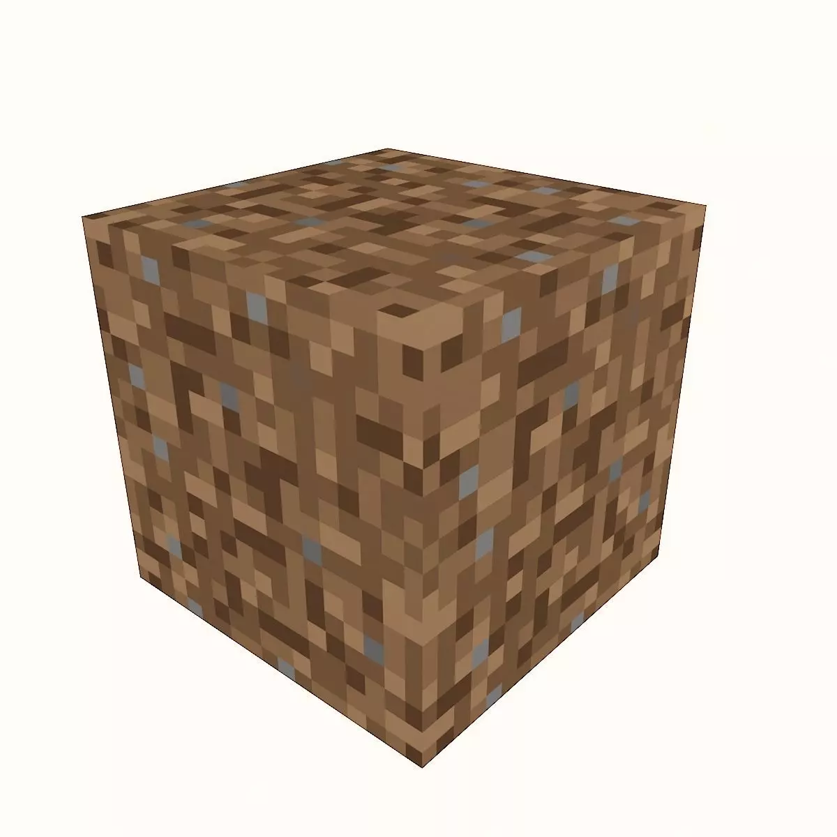 MINECRAFT DIRT MODEL LOW-POLY 3D MODEL Low-poly 3D model_0