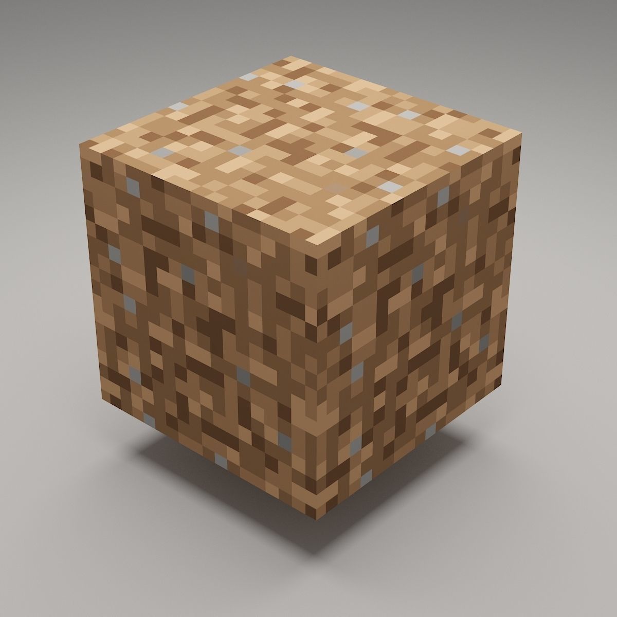 MINECRAFT DIRT MODEL LOW-POLY 3D MODEL Low-poly 3D model_2