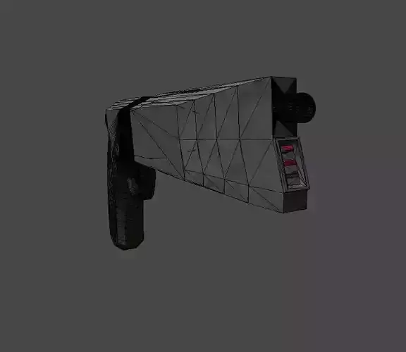 Golliath laser pistol Low-poly 3D model