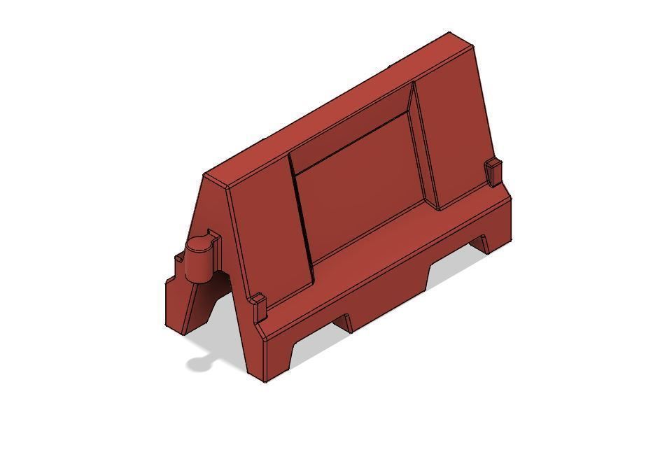 Model Railway Road Barriers 3D print model_1