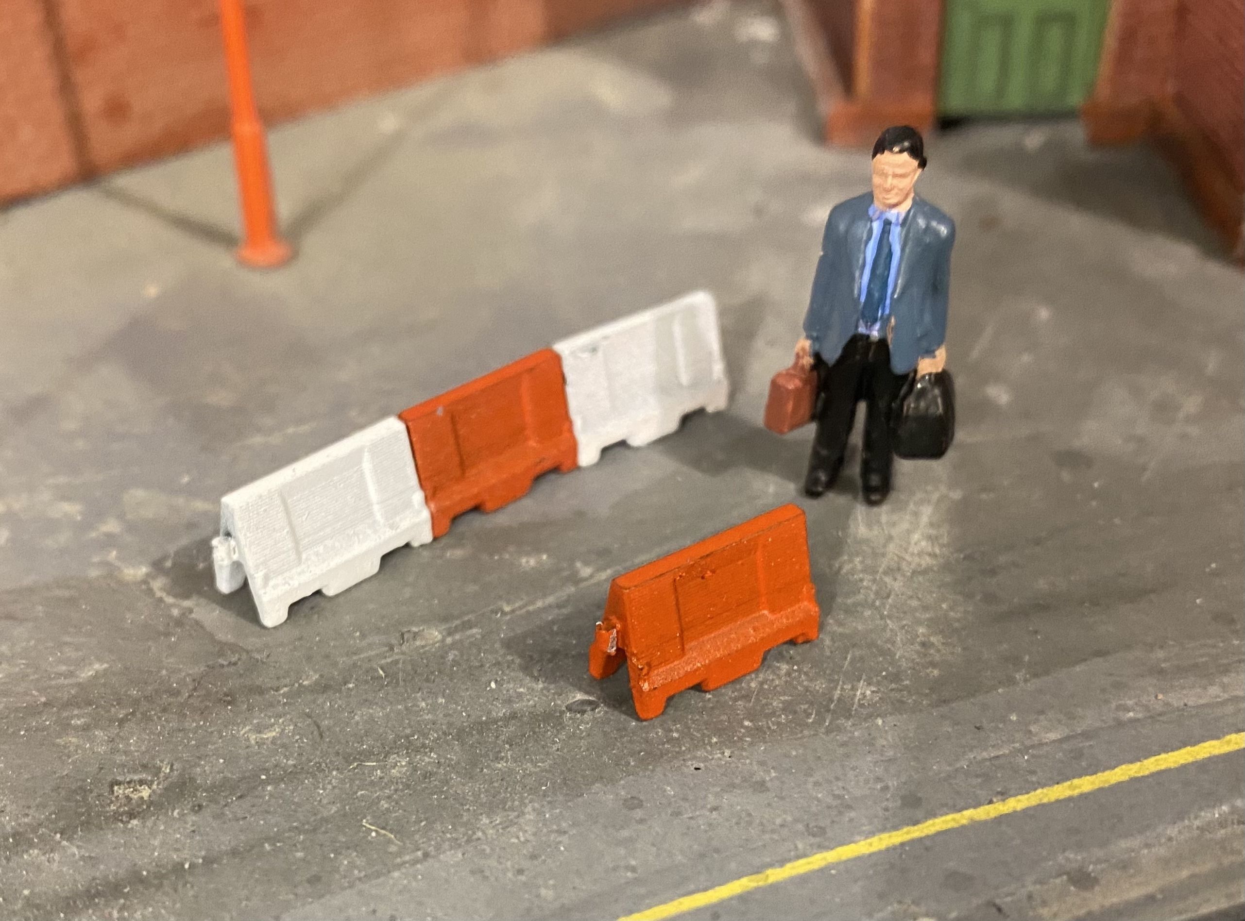 Model Railway Road Barriers 3D print model_2
