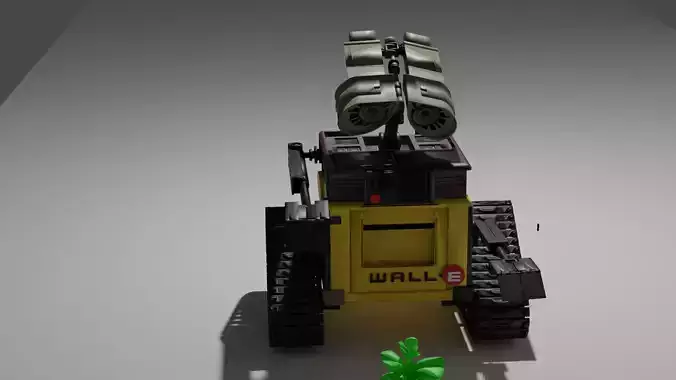 Walle lego vehicle with plant Texture