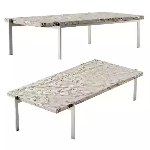 Little coffee table PK16 by Poul Kjaerholm Fritz Hansen Low-poly 3D model