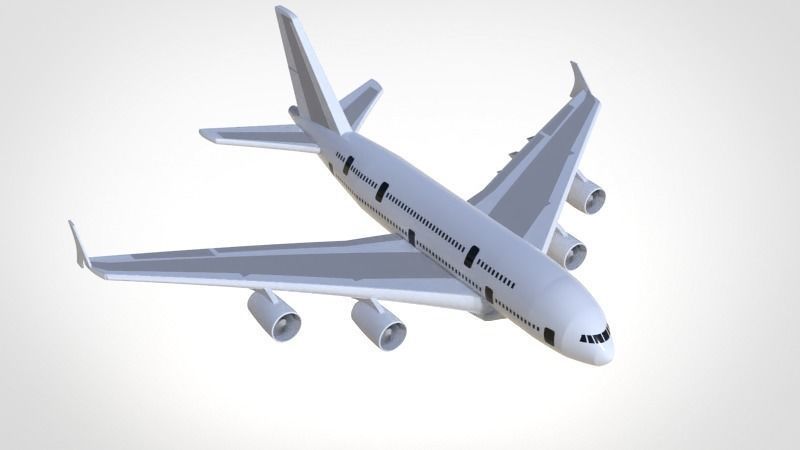 Airbus A380 3D model_10
