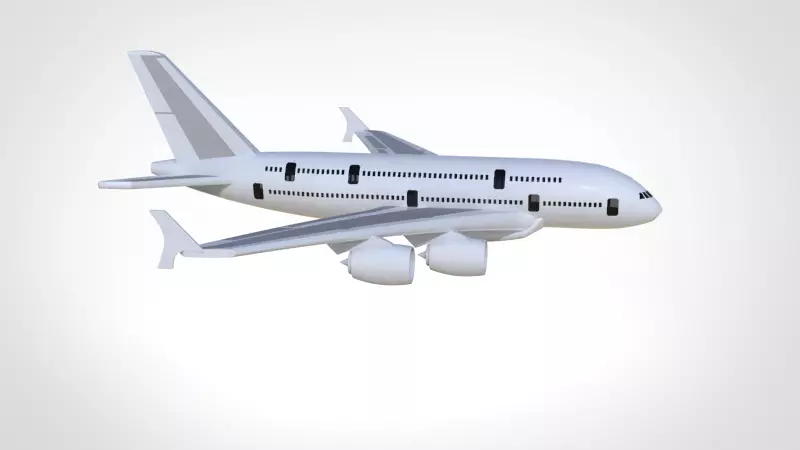 Airbus A380 3D model_0