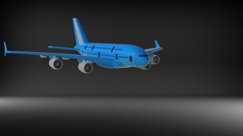 Airbus A380 3D model_11