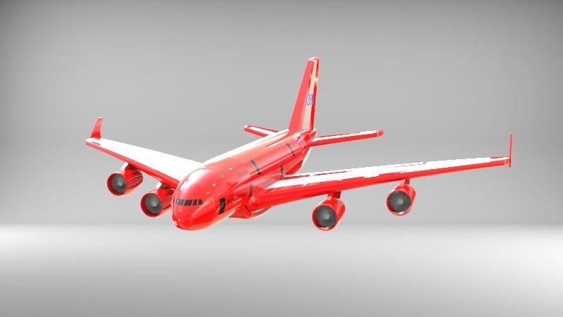 Airbus A380 3D model_7