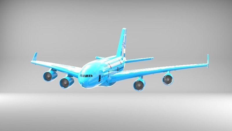 Airbus A380 3D model_6