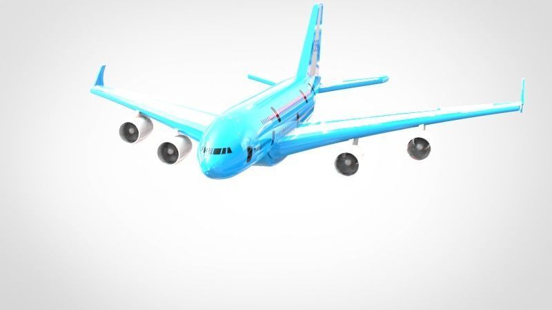 Airbus A380 3D model_5
