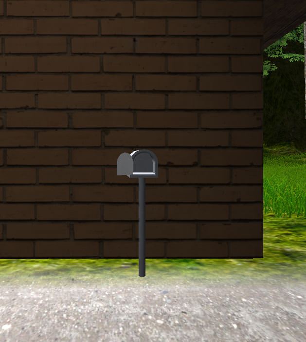 Mailbox Low-poly 3D model_2