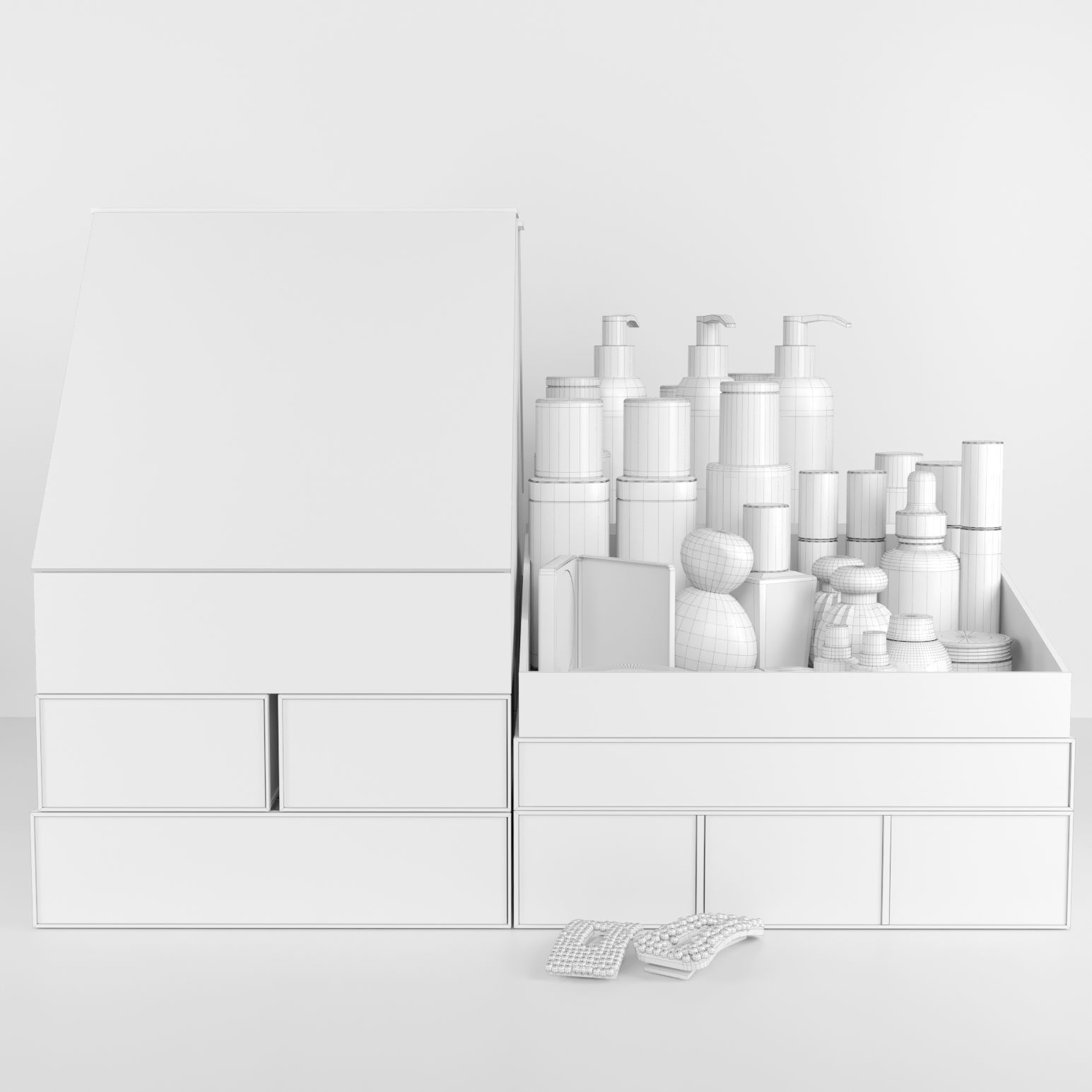 Cosmetic set for beauty salon 3 3D model_2