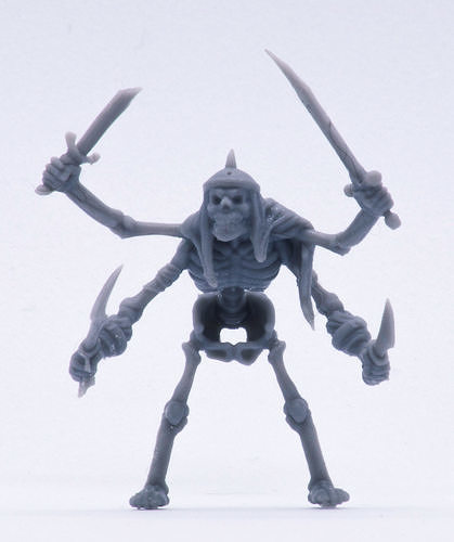4 Armed Skeleton Dungeons and Dragons Monster 3D print model