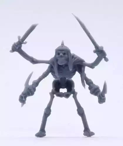 4 Armed Skeleton Dungeons and Dragons Monster 3D print model 4 Armed Skeleton Dungeons and Dragons Monster 3D print model