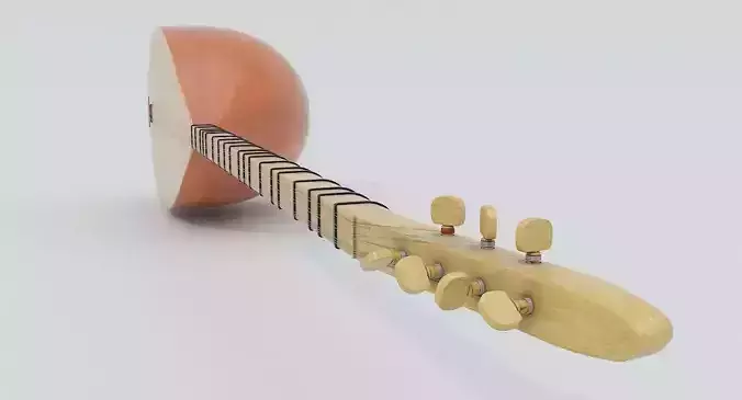 Baglama Musical Folkloric Instrument  3D model