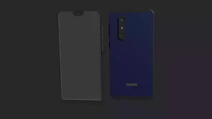 Smartphone Simple Lowpoly Style